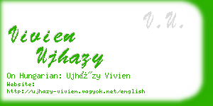 vivien ujhazy business card